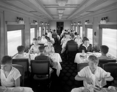 DundRGW dining car interior by George Lytle Beam